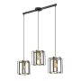 Italux PRIMERO PND-44003-3-BK-GD Hanglamp 3x60W/E27 IP20