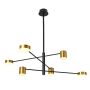 Italux REMDAL PND-16374-6-BK-GD-4K Hanglamp 36W/LED 4000K 2700LM IP20