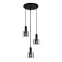 Italux SANTIA PND-65342-3A-BK+SG Hanglamp 3x40W/E27 IP20