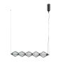 Italux Sevil PND-34403-5-BK Hanglamp 5x25W/LED 3000K 1288lm IP20