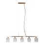 Italux Simona PND-40814-5-HBR Hanglamp 5x40W/E14 IP20