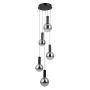 Italux Strela PND-34378-5S-BK Hanglamp 5x25W/LED 3000K 1450lm IP20
