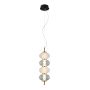 Italux Testa PND-84938-4V-BK Hanglamp 4x16W/LED 3000K 1000lm IP20