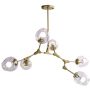 Step Into Design MODERN ORCHID ST-1232-6 GOLD transparent Plafondlamp 6x60W/E27 IP20