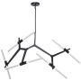 Step Into Design STICKS ST-1001-10 black Plafondlamp 10x20W/G9 IP20