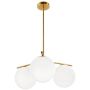 Step Into Design VENUS ST-5026-3 BRASS Plafondlamp 3x60W/E27 IP20