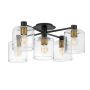 Quintiesse AXEL QN-AXEL5-BK Plafondlamp 5x60W/E27