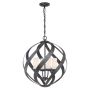 Quintiesse BLACKSMITH QN-BLACKSMITH-4P-OBK Hanglamp 4x40W/E14 IP44