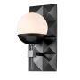Quintiesse Deco QN-DECO-1WB-BLK-O Wandlamp 1x25W/E14 IP44