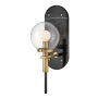 Quintiesse Gilda QN-GILDA-WB1-BK Wandlamp 1x40W/E14 IP44