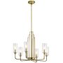 Quintiesse KIMROSE QN-KIMROSE6-BNB Kroonluchter 6x40W/E14