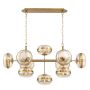 Quintiesse Nottingham QN-NOTTINGHAM-10LP-AB Hanglamp 10x40W/E27 IP20