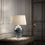 Quintiesse SAMARA QN-SAMARA-TL-BLU Tafellamp 1x60W/E27+1x7W/GU10 3000K 620LM