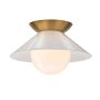 Quintiesse Saucer QN-SAUCER-FM-AB-OPAL Plafondlamp 1x40W/E27 IP20