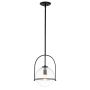 Quintiesse SOMERSET QN-SOMERSET-P-C-BK Hanglamp 1x60W/E27