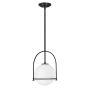 Quintiesse SOMERSET QN-SOMERSET-P-O-BK Hanglamp 1x60W/E27