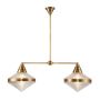 Quintiesse Willard QN-WILLARD-LP2-VBS-PG Plafondlamp 2x60W/E27 IP20