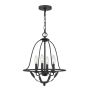 Quoizel Bradbury QZ-BRADBURY-4P-GK Hanglamp 4x40W/E14