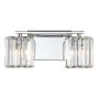 Quoizel Divine QZ-DIVINE2-PC-BATH Wandlamp 2x3.5W/G9 IP44
