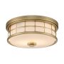 Quoizel Guardian QZ-GUARDIAN-F-PNBR Plafondlamp 2x60W/E27 IP44