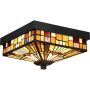 Quoizel INGLENOOK QZ-INGLENOOK-F Plafondlamp 2x60W/E27 IP44