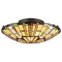 Quoizel Reed QZ-REED-F-VB Plafondlamp 2x60W/E27 IP20