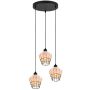 Trio BORKA R31263336 Hanglamp 3x40w/e27 ip20
