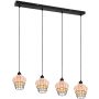 Trio BORKA R31264036 Hanglamp 4x40w/e27 ip20