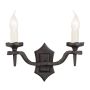 Elstead Lighting RECTORY RY2B-BLACK Wandlamp 2x60W/E14