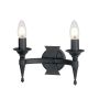 Elstead Lighting SAXON SAX2-BLK Wandlamp 2x60W/E14