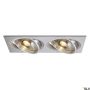 SLV NEW TRIA 111382 Inbouwspot 2x75W/GU10/ES111 IP20