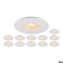 SLV UNIVERSAL DOWNLIGHT 1007272 Inbouwspot 1x8W/LED 2700K|3000K|4000K|6500K 560lm|610lm|680lm|640lm ip20_ip65