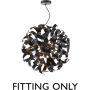 Dar Lighting Swash SWA1322-SP Ophanging 9x40w/g9