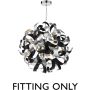 Dar Lighting Swash SWA1350-SP Ophanging 9x40w/g9