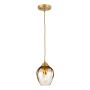 Elstead Lighting Tiber TIBER-P-AMBER Hanglamp 1x60W/E27