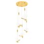 King Home BUTTERFLY DISC XCP8737-5.GOLD Hanglamp 5x11W/LED 3000K 4400LM IP20