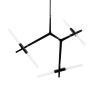 King Home CANDELABR XCP8053-6.BLACK Hanglamp 5x3,5W/G9 IP20