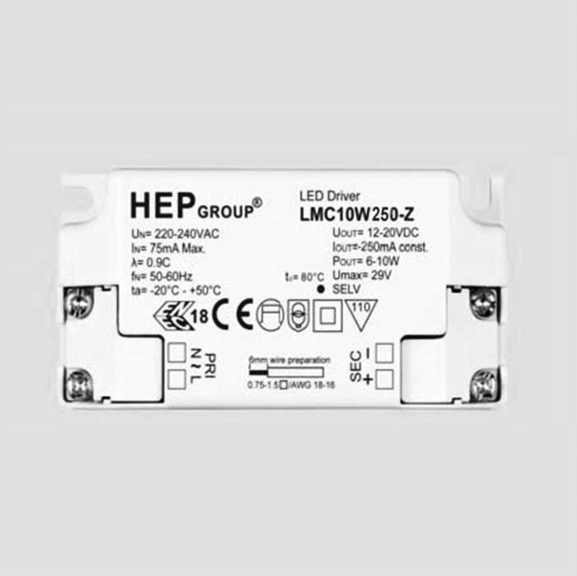 Astro Lighting-LED Driver CC 250mA 6.5-10W-6008021-AST6008021