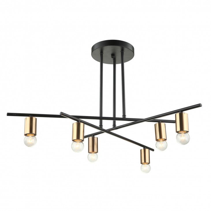 Italux-NORMANI-MDM3658/6 BK+BRO-ITXMDM3658/6 BK+BRO