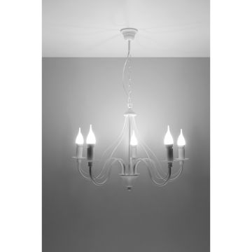 Sollux MINERWA SL.0214 Kroonluchter 5x40W/E14