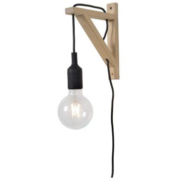 Lucide FIX 08208/01/30 Wandlamp 1x60w/e27 ip20