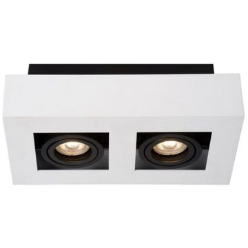 Lucide XIRAX 09119/11/31 Opbouwspot 2x5w/gu10 2200k 320lm ip20