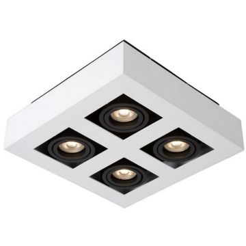 Lucide XIRAX 09119/21/31 Opbouwspot 4x5w/gu10 2200k 320lm ip20