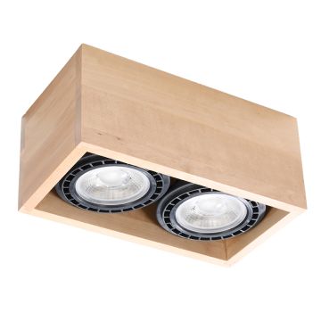 Sollux QUATRO 2 SL.0916 Plafondlamp 2x40W/GU10 IP20