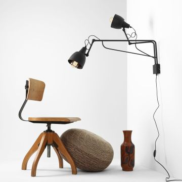 Aldex SOHO 1002D1 Wandlamp 2x60W/E27
