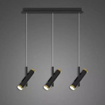 Altavola Design Lunette LA062/CL3_black Hanglamp 6x3W/LED 3000K 1080lm IP20
