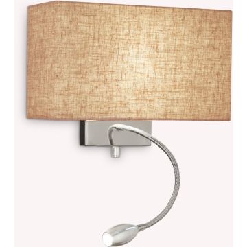 Ideal Lux HOTEL 103204 Wandlamp 1x60W/E27+1x1,5W/LED ip20