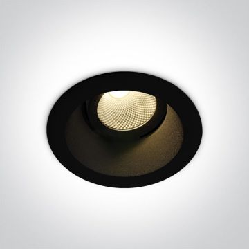 One Light The Dark Light 11107FD/B/W Inbouwspot 1x7W/LED 3000K 560lm IP20