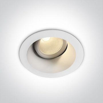 One Light The Dark Light 11107FD/W/W Inbouwspot 1x7W/LED 3000K 560lm IP20