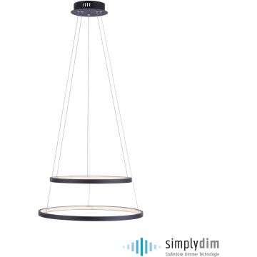 Paul Neuhaus CIRCLE 11525-13 Hanglamp 2x46W/LED 3000k 4965lm ip20